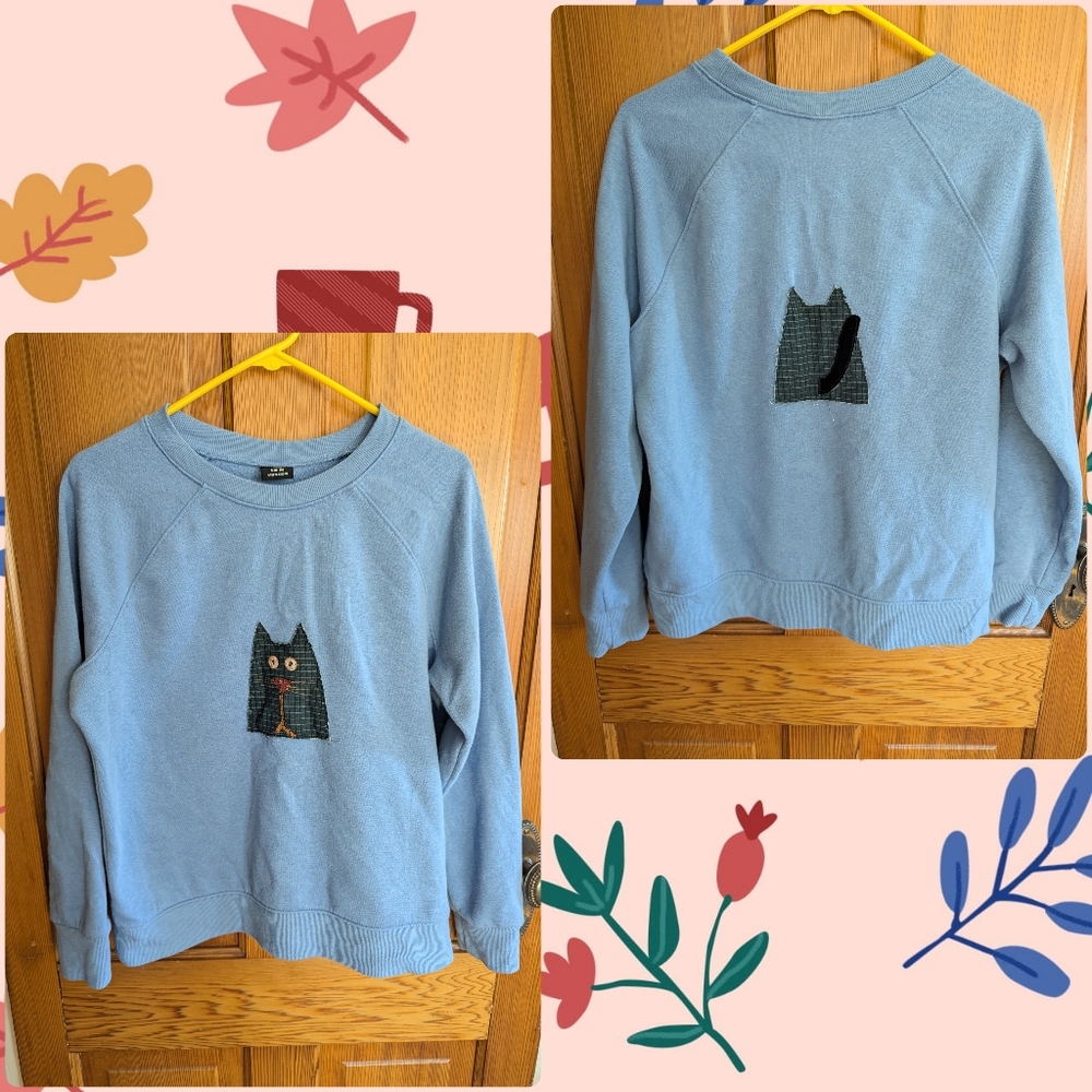 OOAK Cozy Kitten Sweatshirt